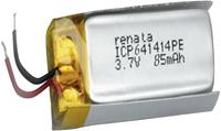 Renata ICP641414PE Spezial-Akku Prismatisch Kabel LiPo 3.7V 85 mAh