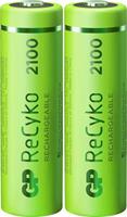 gpbatteries GP Batteries ReCyko+ HR06 Oplaadbare AA batterij (penlite) NiMH 2100 mAh 1.2 V 2 stuk(s)