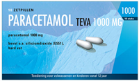 Teva Paracetamol 1000 mg 10 zetpillen