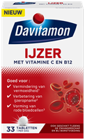 IJzer met Vitamine C en B12 Tabletten