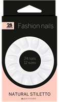 2B Nails Natural Stiletto