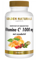 Golden Naturals Vitamine c 1000 + rozenbottel 60 tabletten