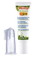 Nûby All Natural Citroganix Fingerzahnbürste und Kinderzahngel