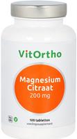 VitOrtho Magnesium Citraat Tabletten 200mg