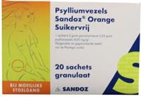 Sandoz Psylliumvezels granulaat suikervrij 20 zakjes