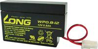 Long WP0.8-12 WP0.8-12 Bleiakku 12V 0.8Ah Blei-Vlies (AGM) (B x H x T) 96 x 62 x 25mm AMP-Buchse Ger