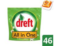 Dreft 4x  Vaatwastabletten All-in-One Orange 46 stuks
