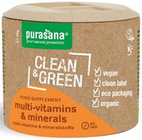 Purasana Clean & Green Multi-Vitamins & Minerals Tabletten