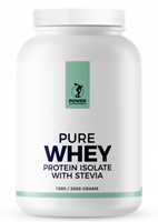 PowerSupplements Stevia Whey Protein Isolate 1000g - Bos-aardbei - Stevia