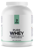 PowerSupplements Stevia Whey Protein Isolate 2000g - Bos-aardbei - Stevia