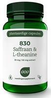 AOV 830 Saffraan & L-Theanine Vegacaps