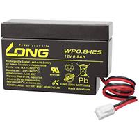 Long WP0.8-12S WP0.8-12S Bleiakku 12V 0.8Ah Blei-Vlies (AGM) (B x H x T) 96 x 62 x 25mm JST-Stecker