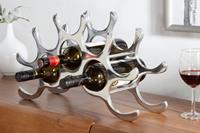 riess-ambiente Weinregal »FLAME 48cm silber«, 1-tlg., im Modern Design