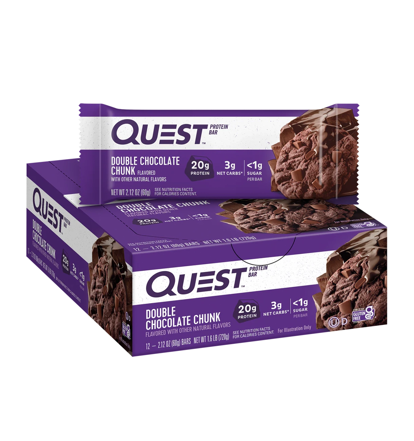 Quest Nutrition Quest Protein Bars - 12 repen - Double Chocolate Chunk
