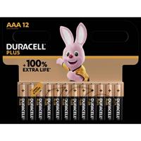 Duracell Plus-AAA CP12 Micro (AAA)-Batterie Alkali-Mangan 1.5V 12St.