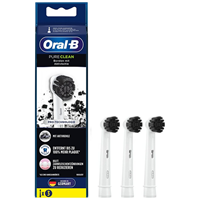 Oral-B Pure Clean Charcoal opzetborstel - 3 stuks - voor wittere tanden