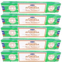 5x Nag Champa Wierook Ayurveda 15 Gram