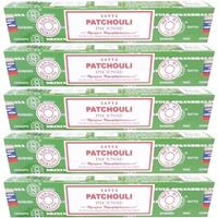 5x Nag Champa Wierook Patchouli 15 Gram
