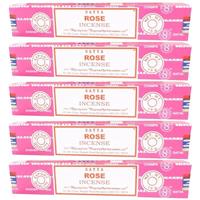 5x Nag Champa Wierook Rose 15 Gram