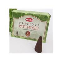 6x Pakjes Wierook Met 10 Kegeltjes Patchouli - 60 Wierook Kegels