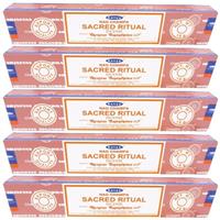 5x Nag Champa Wierook Sacred Ritual 15 Gram