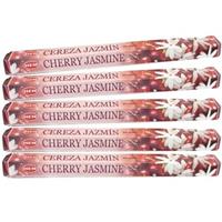 5x Pakje Wierook Stokjes Cherry Jasmine