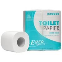 Europroducts Toiletpapier, 2-laags, 200 Vellen, Pak Van 4 Rollen