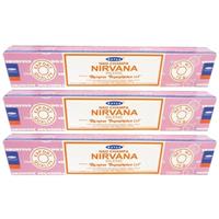 3x Nag Champa Wierook Nirvana 15 Gram