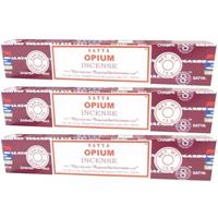 3x Nag Champa Wierook Opium 15 Gram