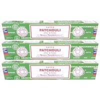 3x Nag Champa Wierook Patchouli 15 Gram