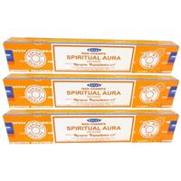 3x Nag Champa Wierook Spiritual Aura 15 Gram
