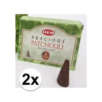 Wierook Patchouli 20 Kegeltjes