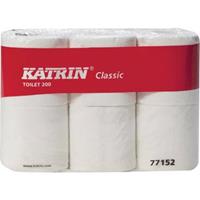 Katrin Toiletpapier Classic, 2-laags, 200 Vel Per Rol, Pak Van 6 Rollen