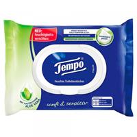 Tempo Feuchtes Toilettenpapier 836194 sanft & sensitiv 1-lagig 42 Blatt