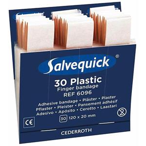 Salvequick Lange Vingerpleister Plastiek 120 x 20 mm 30 pleisters