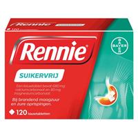 Rennie Suikervrij Kauwtabletten