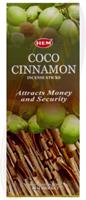HEM Wierook - Coconut Cinnamon - Slof / Voordeelbox (6 Pakjes / 120 stokjes)