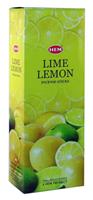 HEM Wierook - Lime Lemon - Slof / Voordeelbox (6 Pakjes / 120 stokjes)