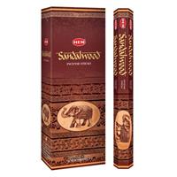 HEM Wierook - Sandalwood - Slof / Voordeelbox (6 Pakjes / 120 stokjes)