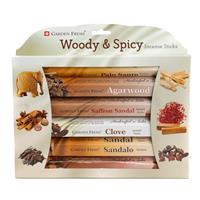 Spiru Garden Fresh - Hout & Kruiden Wierook Cadeauset (6 pakjes)