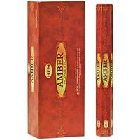 HEM Wierook - Amber - Slof / Voordeelbox (6 Pakjes / 120 stokjes)