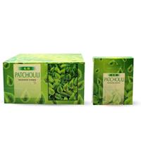 Spiru G.R. Wierook Kegel Patchouli (12 pakjes met 10 kegels)