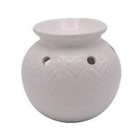 Bowl Deco Wit Waxbrander - Geurbrander ScentBurner
