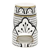 Scentchips Flower Power zwart-wit-geel Waxbrander - Geurbrander