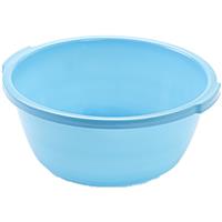 Kunststof teiltje/afwasbak rond 10 liter blauw -