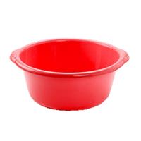 Forte Plastics Set van 2x stuks kunststof teiltjes/afwasbakken rond 20 liter rood -