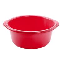 Forte Plastics Kunststof teiltje/afwasbak rond 25 liter rood -