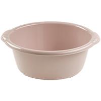 Forte Plastics Kunststof teiltje/afwasbak rond 15 liter taupe -