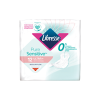 Libresse Pure Sensative Ultra + Wings Maandverband 12 Stuks bij Jumbo