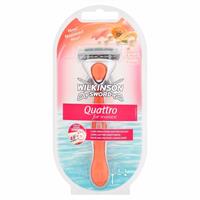 Wilkinson Scheermes Quattro Papaya 1UP - 1 Scheersysteem